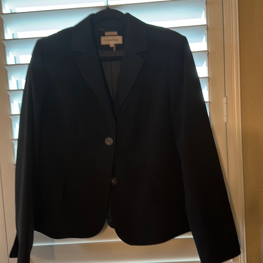 Calvin Klein black blazer size 12